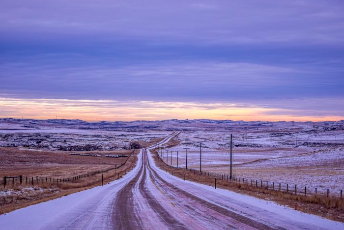 Wyoming Prairie in winter for a page about Wyoming annual reports